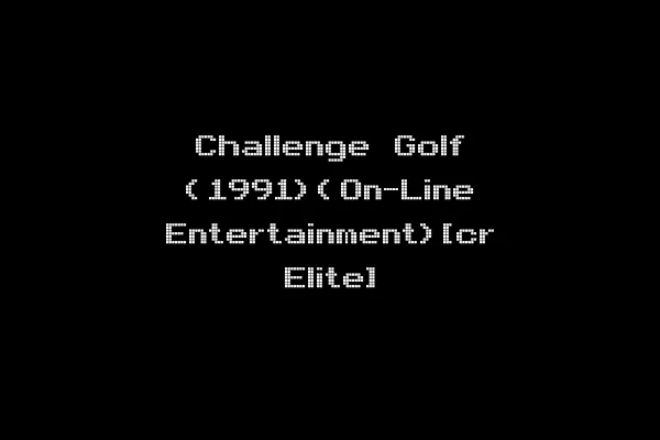 Challenge Golf (1991)(On-Line Entertainment)[cr Elite]