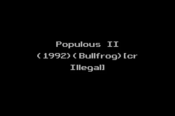 Populous II (1992)(Bullfrog)[cr Illegal]