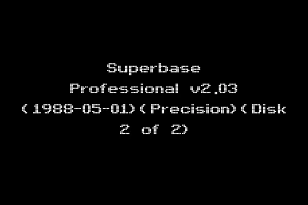 Superbase Professional v2.03 (1988-05-01)(Precision)(Disk 2 of 2)