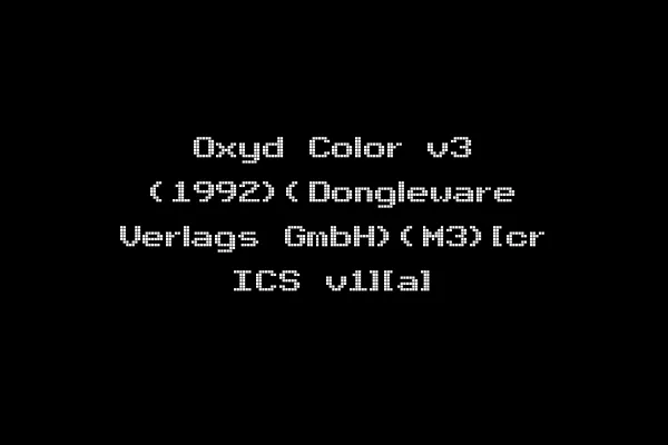 Oxyd Color v3 (1992)(Dongleware Verlags GmbH)(M3)[cr ICS v1][a]
