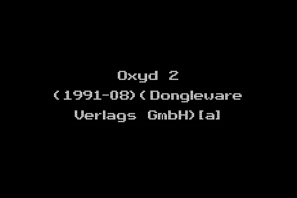 Oxyd 2 (1991-08)(Dongleware Verlags GmbH)[a]