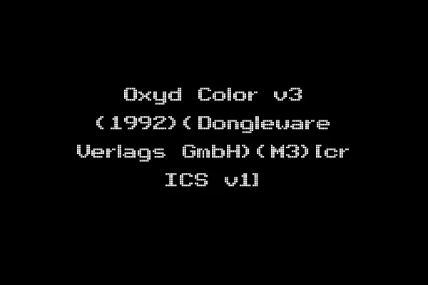 Oxyd Color v3 (1992)(Dongleware Verlags GmbH)(M3)[cr ICS v1]