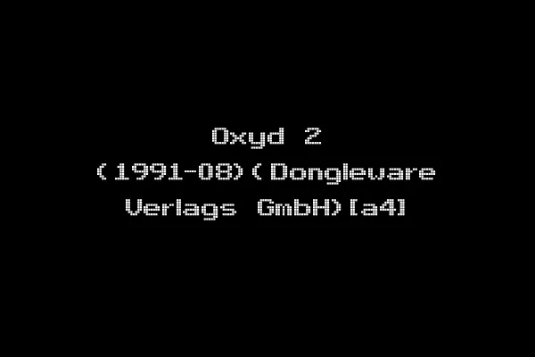 Oxyd 2 (1991-08)(Dongleware Verlags GmbH)[a4]