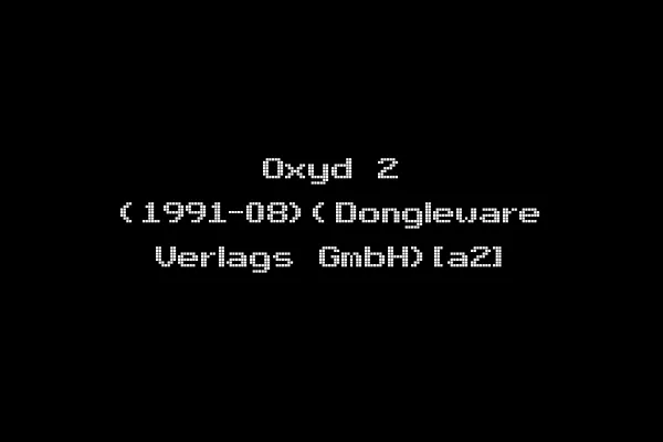 Oxyd 2 (1991-08)(Dongleware Verlags GmbH)[a2]