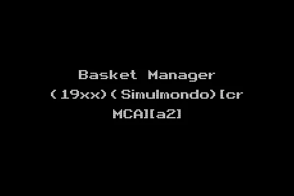 Basket Manager (19xx)(Simulmondo)[cr MCA][a2]