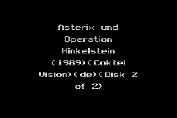 Asterix und Operation Hinkelstein (1989)(Coktel Vision)(de)(Disk 2 of 2)
