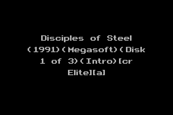 Disciples of Steel (1991)(Megasoft)(Disk 1 of 3)(Intro)[cr Elite][a]