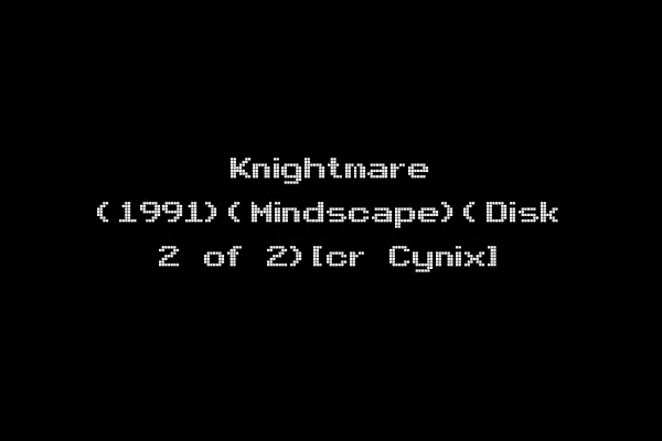 Knightmare (1991)(Mindscape)(Disk 2 of 2)[cr Cynix]