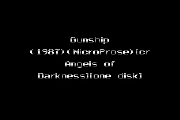 Gunship (1987)(MicroProse)[cr Angels of Darkness][one disk]