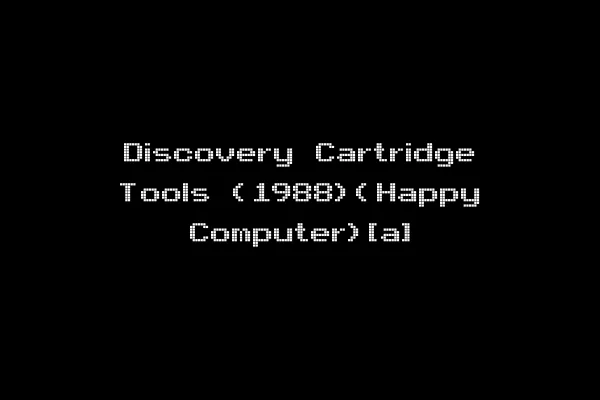Discovery Cartridge Tools (1988)(Happy Computer)[a]