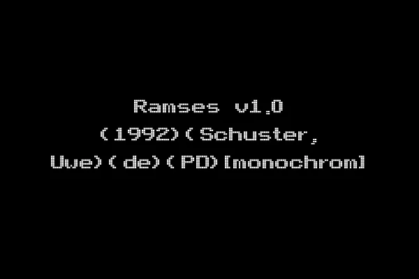 Ramses v1.0 (1992)(Schuster, Uwe)(de)(PD)[monochrom]