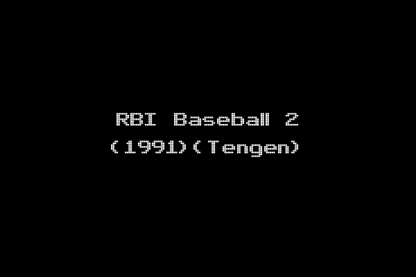 RBI Baseball 2 (1991)(Tengen)