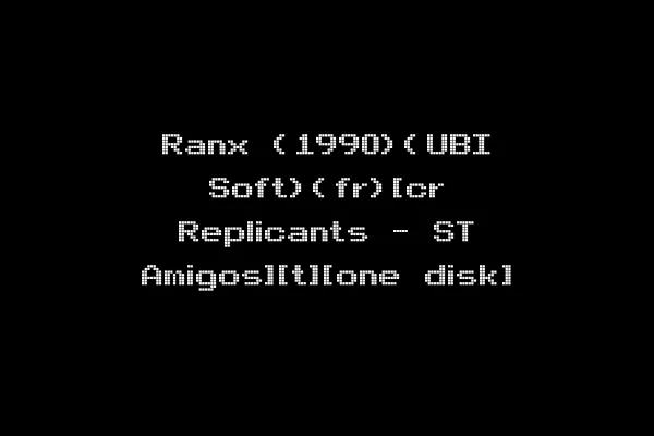 Ranx (1990)(UBI Soft)(fr)[cr Replicants - ST Amigos][t][one disk]