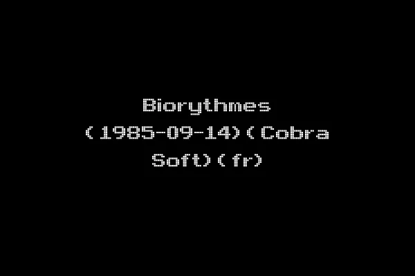 Biorythmes (1985-09-14)(Cobra Soft)(fr)