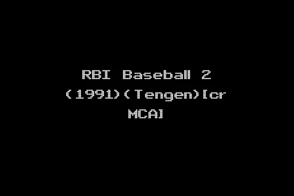 RBI Baseball 2 (1991)(Tengen)[cr MCA]