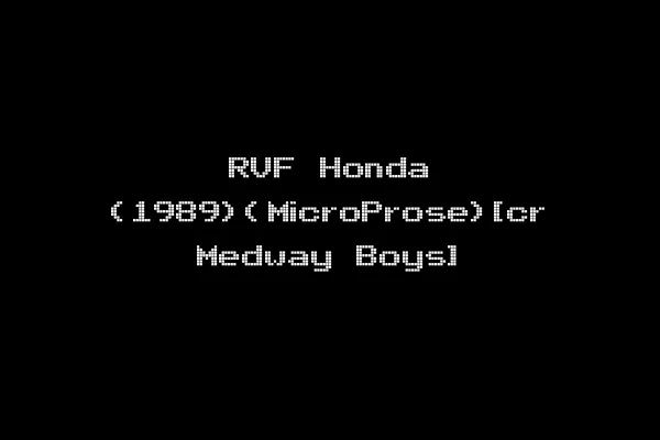 RVF Honda (1989)(MicroProse)[cr Medway Boys]