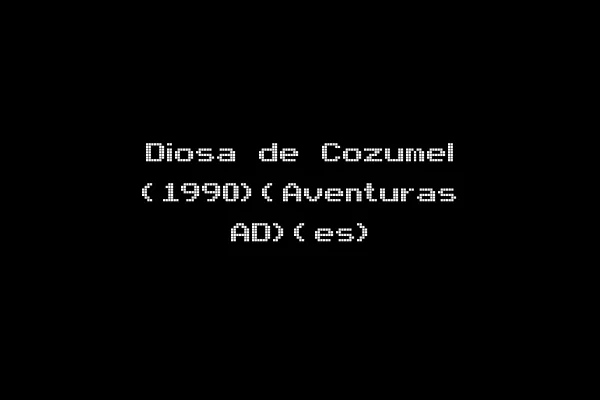 Diosa de Cozumel (1990)(Aventuras AD)(es)