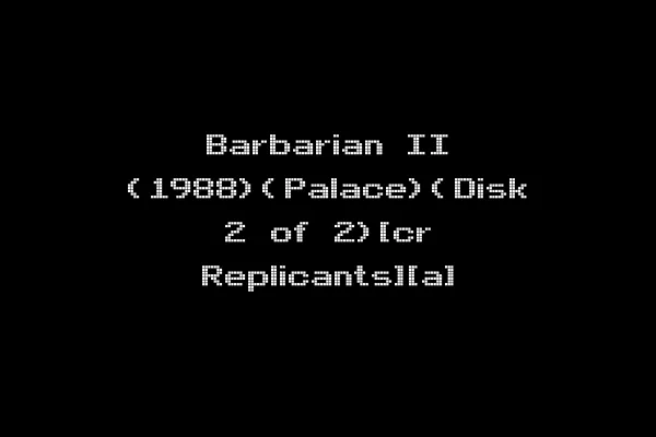 Barbarian II (1988)(Palace)(Disk 2 of 2)[cr Replicants][a]