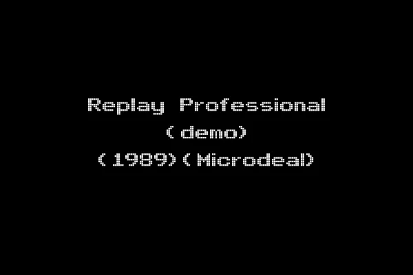 Replay Professional (demo) (1989)(Microdeal)