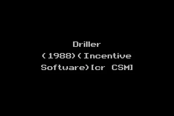 Driller (1988)(Incentive Software)[cr CSM]
