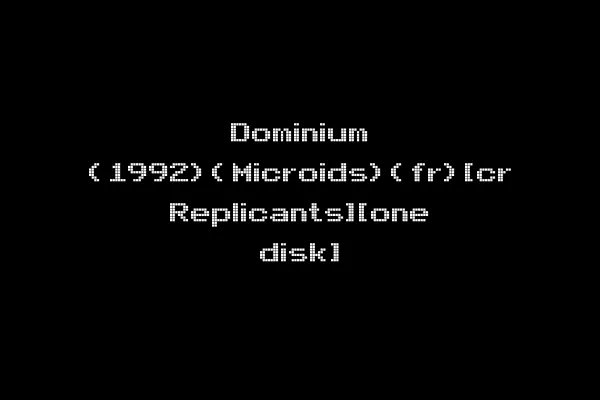 Dominium (1992)(Microids)(fr)[cr Replicants][one disk]