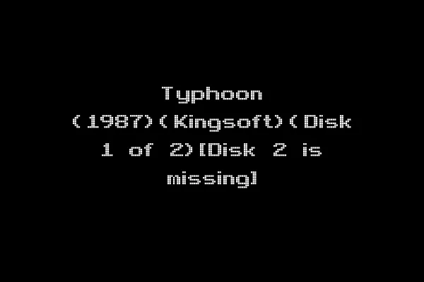 Typhoon (1987)(Kingsoft)(Disk 1 of 2)[Disk 2 is missing]