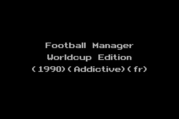 Football Manager Worldcup Edition (1990)(Addictive)(fr)