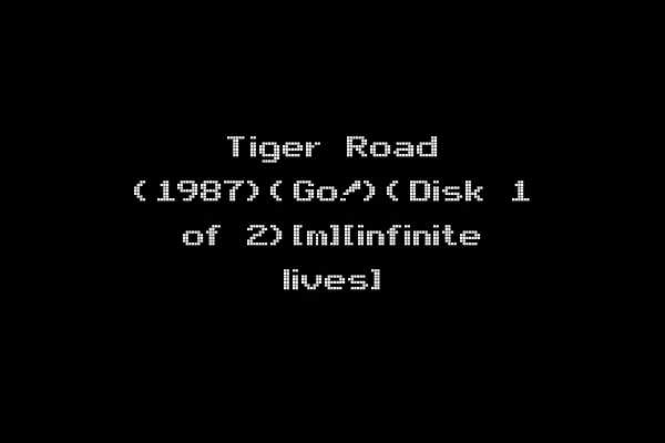Tiger Road (1987)(Go!)(Disk 1 of 2)[m][infinite lives]