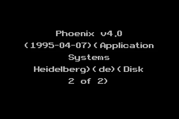 Phoenix v4.0 (1995-04-07)(Application Systems Heidelberg)(de)(Disk 2 of 2)
