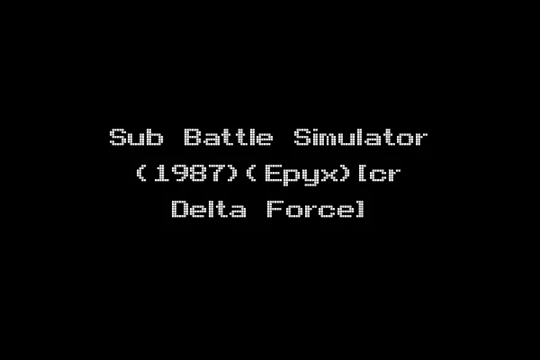 Sub Battle Simulator (1987)(Epyx)[cr Delta Force]