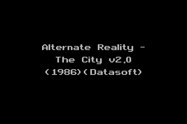 Alternate Reality - The City v2.0 (1986)(Datasoft)