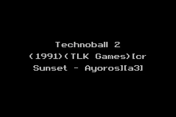 Technoball 2 (1991)(TLK Games)[cr Sunset - Ayoros][a3]