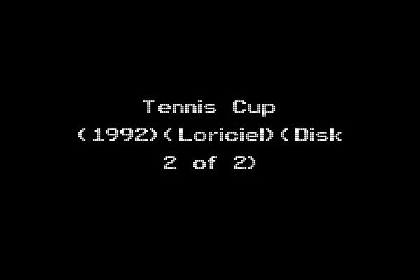 Tennis Cup (1992)(Loriciel)(Disk 2 of 2)