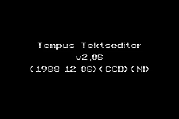 Tempus Tektseditor v2.06 (1988-12-06)(CCD)(Nl)