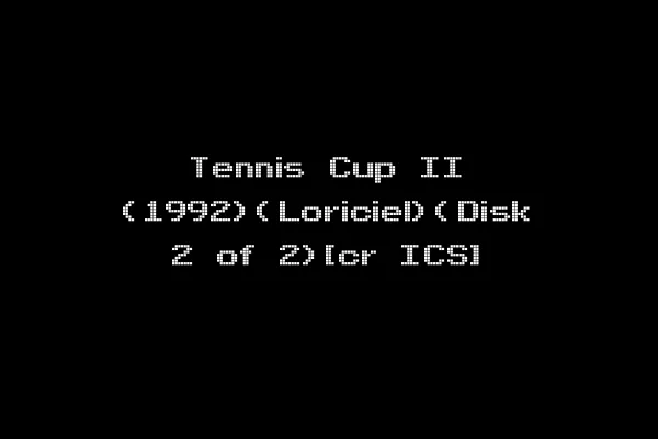 Tennis Cup II (1992)(Loriciel)(Disk 2 of 2)[cr ICS]