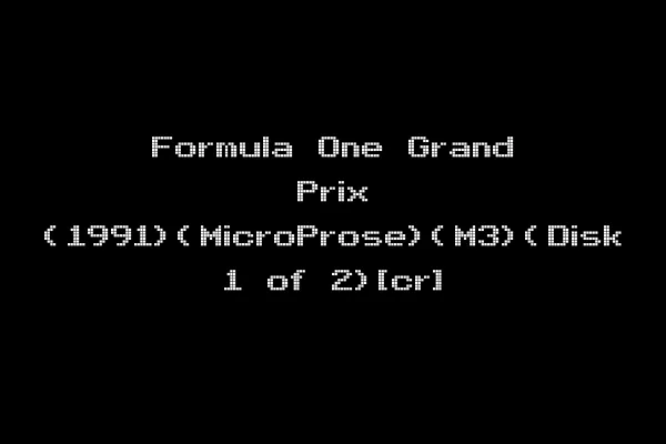 Formula One Grand Prix (1991)(MicroProse)(M3)(Disk 1 of 2)[cr]