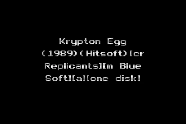 Krypton Egg (1989)(Hitsoft)[cr Replicants][m Blue Soft][a][one disk]