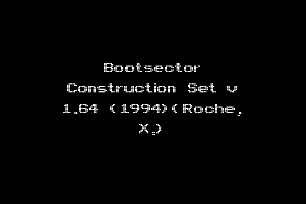 Bootsector Construction Set v 1.64 (1994)(Roche, X.)