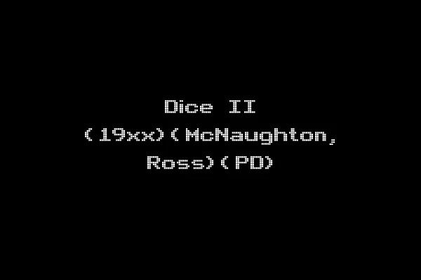Dice II (19xx)(McNaughton, Ross)(PD)
