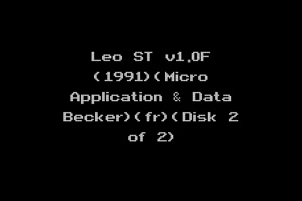 Leo ST v1.0F (1991)(Micro Application & Data Becker)(fr)(Disk 2 of 2)