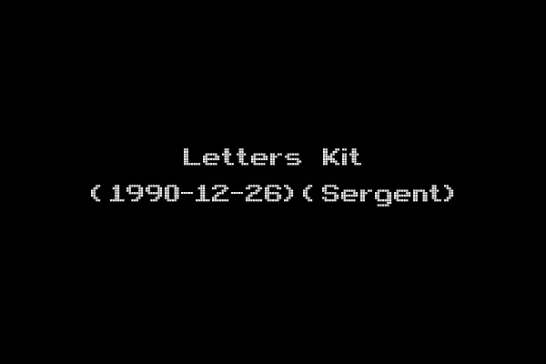 Letters Kit (1990-12-26)(Sergent)