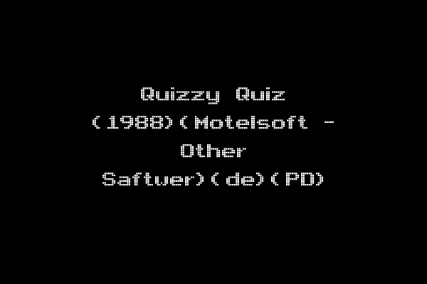 Quizzy Quiz (1988)(Motelsoft - Other Saftwer)(de)(PD)