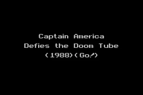 Captain America Defies the Doom Tube (1988)(Go!)