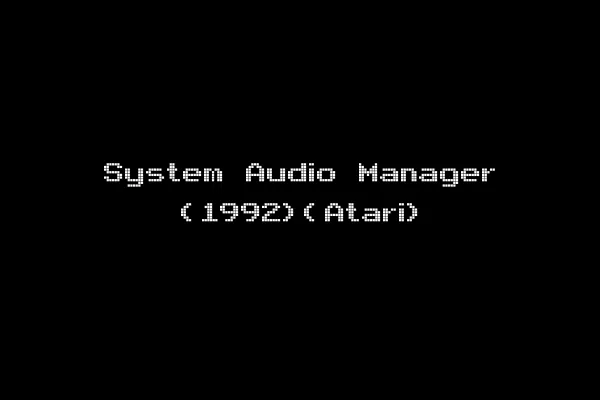 System Audio Manager (1992)(Atari)
