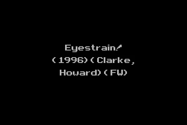 Eyestrain! (1996)(Clarke, Howard)(FW)