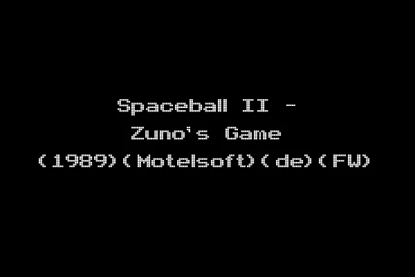Spaceball II - Zuno's Game (1989)(Motelsoft)(de)(FW)