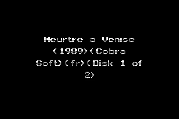 Meurtre a Venise (1989)(Cobra Soft)(fr)(Disk 1 of 2)