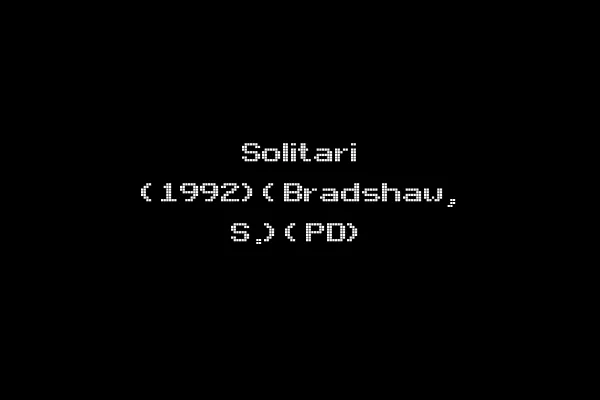 Solitari (1992)(Bradshaw, S.)(PD)