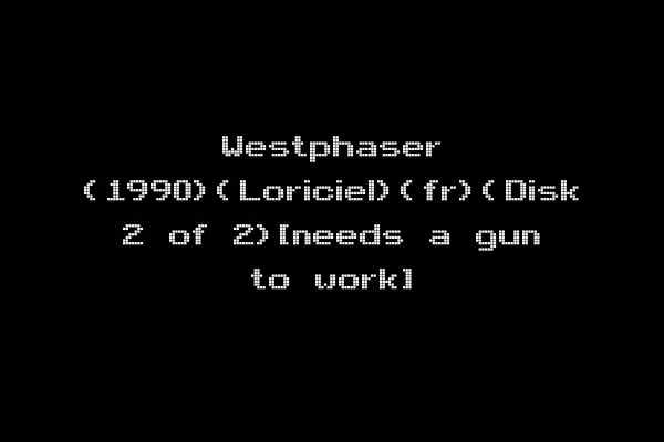 Westphaser (1990)(Loriciel)(fr)(Disk 2 of 2)[needs a gun to work]