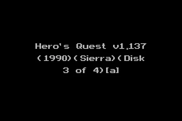 Hero's Quest v1.137 (1990)(Sierra)(Disk 3 of 4)[a]